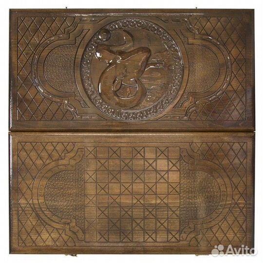 Нарды резные Звездный овен 61 х 61 см бук Армения 62636