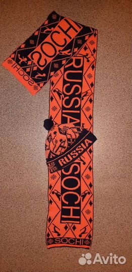 Комплект шапка и шарф Russia Sochi