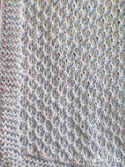 Плед детский вязаный комплект ручная работа