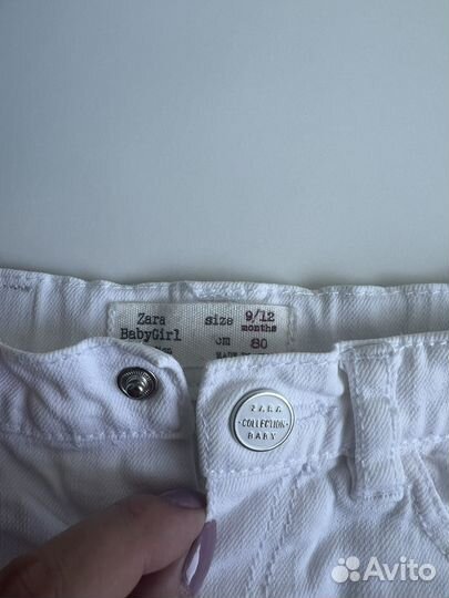 Шорты джинсовые и майка Zara