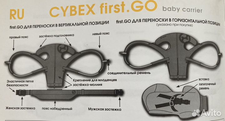 Рюкзак переноска кенгуру cybex
