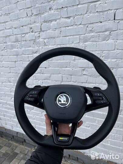 Руль skoda Vrs total black