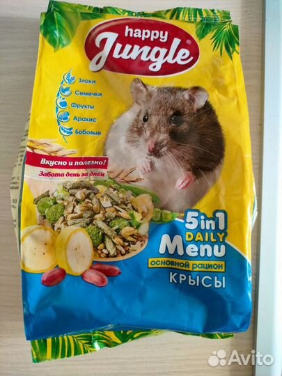 Корм для крысы happy Jungle