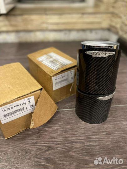 Карбоновые насадки глушителя JCW для mini