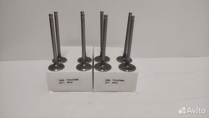 Комплект клапанов Логан ларгус k7m k7j 8 штук