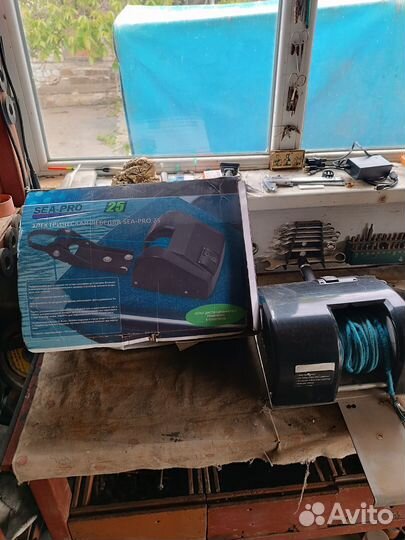Лебёдка SEA PRO25 с якорем, и площадкой из нерж