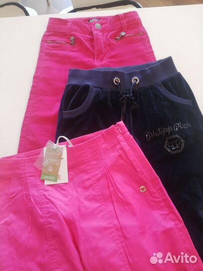 Брюки на девочку 116(три шт.)