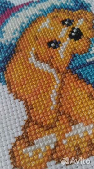 Вышивка крестом Новогодний подарок