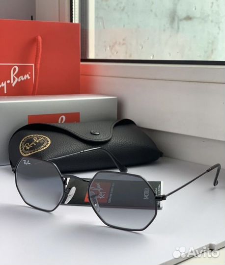 Очки ray ban octagonal пепельные