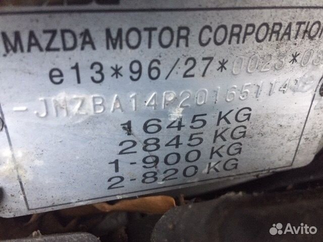 Разбор на запчасти Mazda 323 (BA)