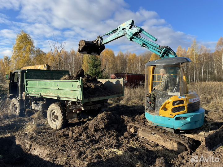 Услуги мини-экскаватора