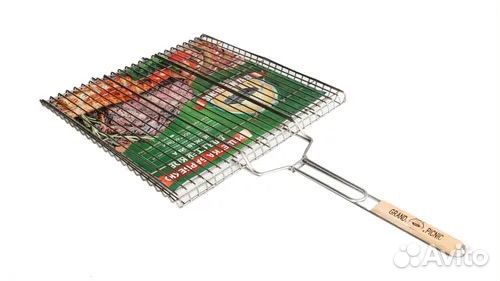 Решетка барбекю, для мангала, для стейков 460х460