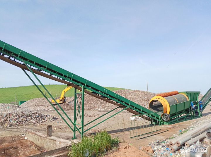 Сортировочный комплекс на базе барабанного грохота