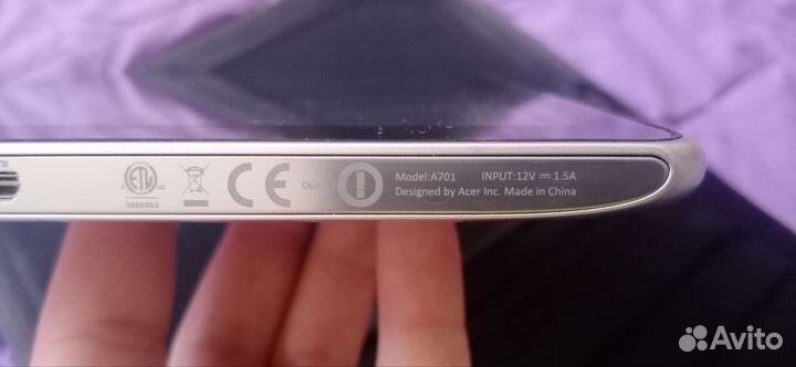 Планшет aser a701 iconia tap