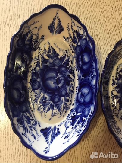 Гжель салатники, конфетницы. Авторские