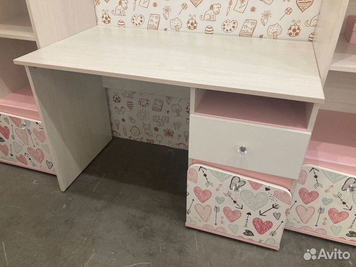 Стол письменный Малибу пс-04 ясень белый