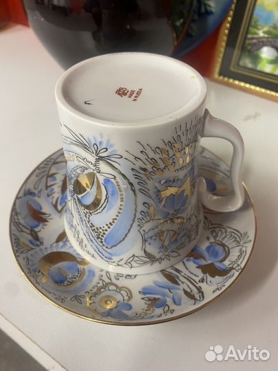 Кружка фарфор СССР лфз