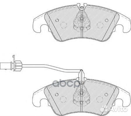 Колодки тормозные audi A4/A4 allroad/A5/Q5 1.8