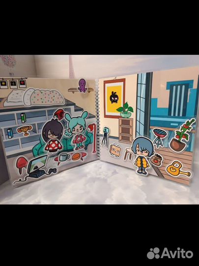 Тока Бока игра домик на липучках