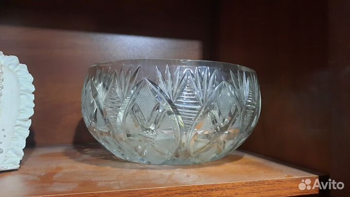 Хрустальная ваза конфетница