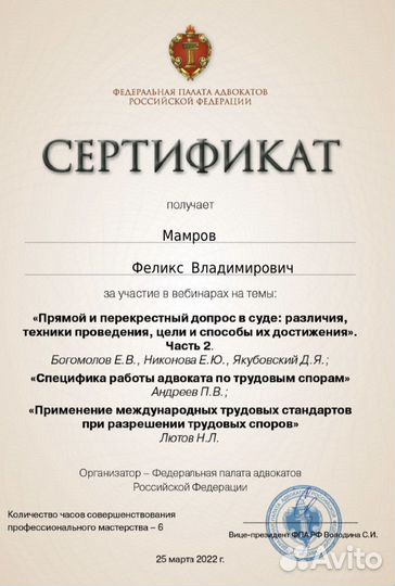 Таможенный юрист Таможенный адвокат