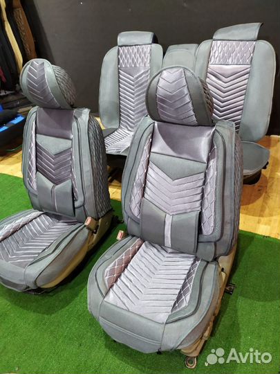 Чехлы на сиденья из Алькантары