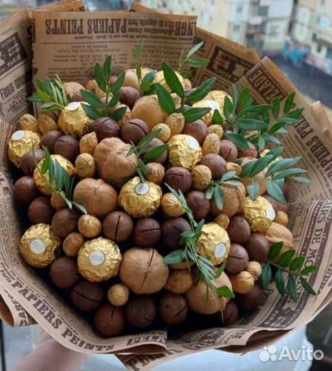 Съедобные букеты из сухофруктов