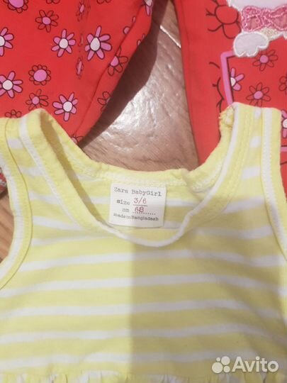 Одежда девочке 0-9 месяцев