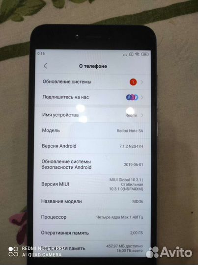 Xiaomi redmi note 5a