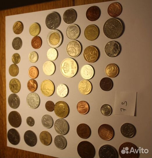 Набор разных монет мира №73, 50 штук
