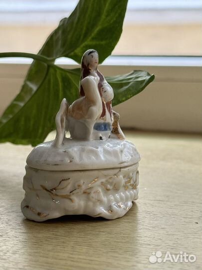 Шкатулка, фарфор, винтаж