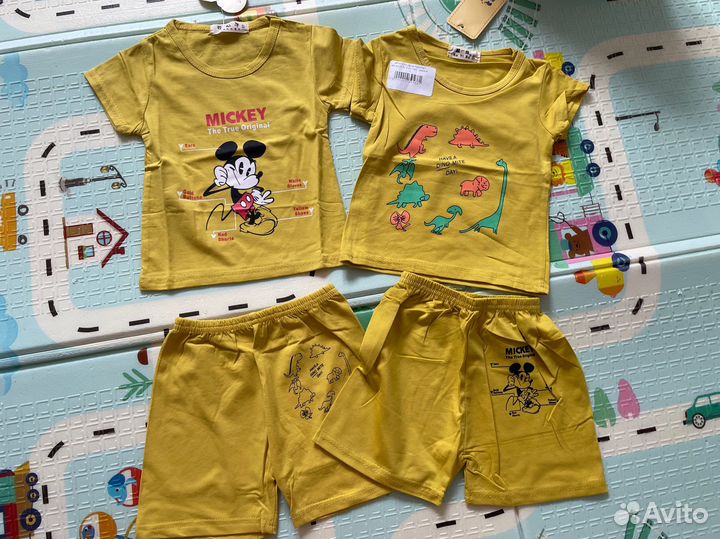 Костюм для мальчика 74 80 новый футболка и шорты