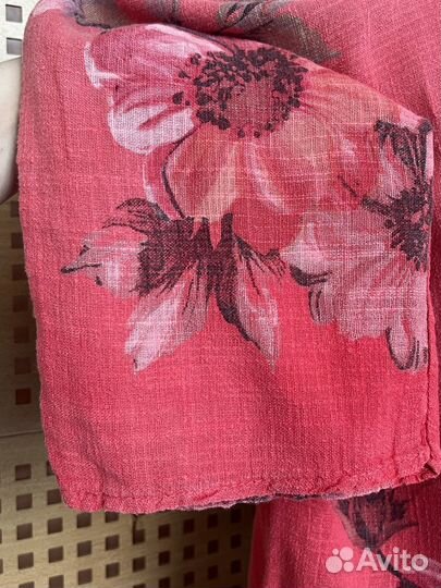 Льняная блуза женская XL