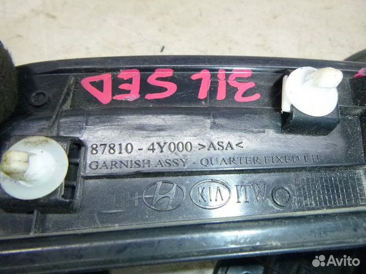 Накладка задней левой двери KIA RIO 2011-2017