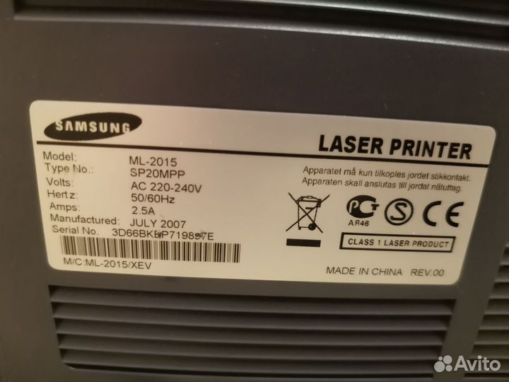 Принтер лазерный samsung