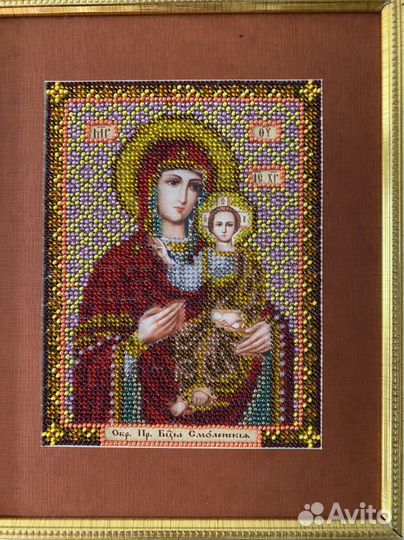 Икона бисером Смоленская