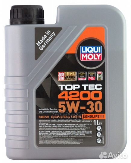 5W-30 Top Tec 4200 New Generation, 1л