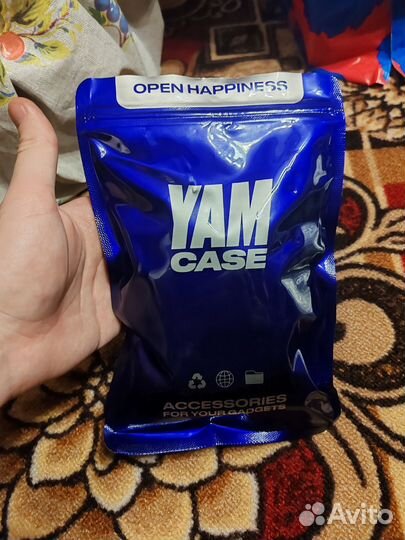 Чехол на наушники AirPods Max прозрачный глиттер