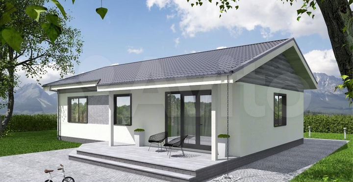 Дом 90 м² на участке 6 сот.