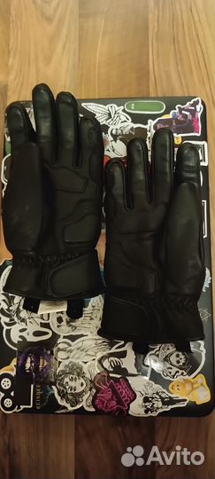 Мото перчатки кожаные MotoWolf утепленные