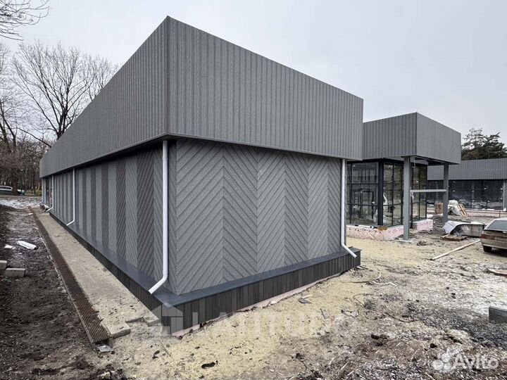 Фасадная панель EasyDecking Серый 156х21х3010