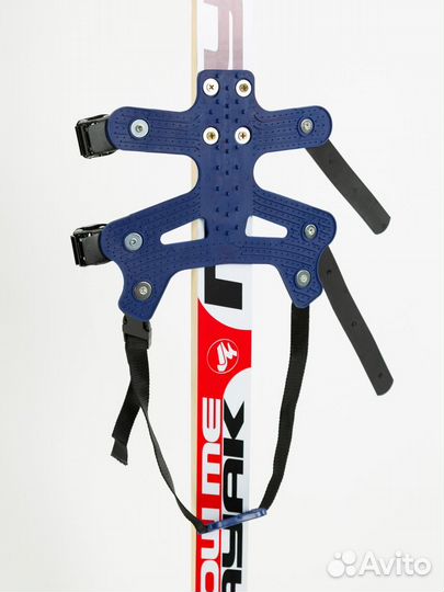 Детские лыжи дерево-пластик с насечками 160 см