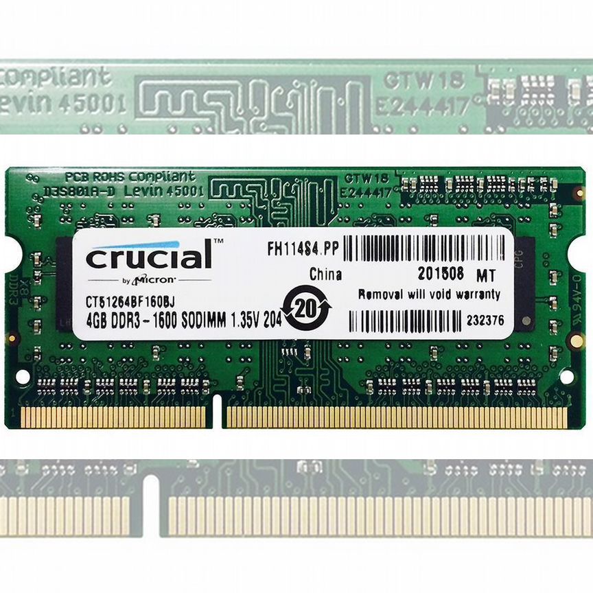 [CT51264BF160BJ] Оперативная Память Crucial 4gb Ct51264bf160bj