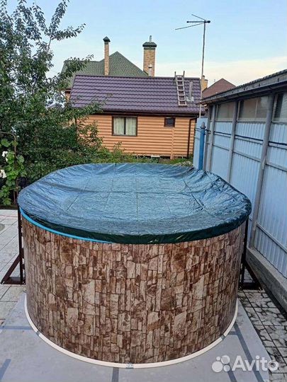 Морозостойкий овальный бассейн Лагуна 1.5м,1.25м