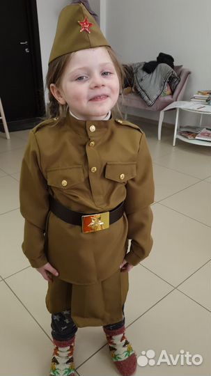 Детский военный костюм девочка