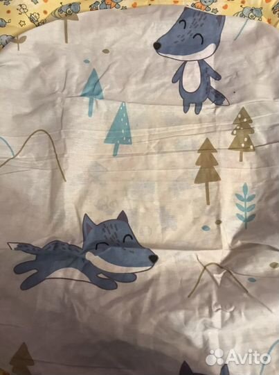 Детская простынь на резинке круглая