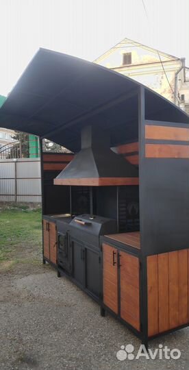 Мангал 6 мм, мангальная зона, казан, гриль,барбекю