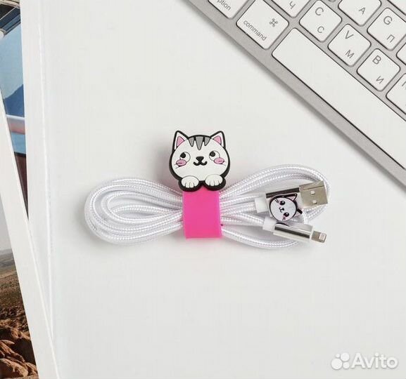 Держатель для провода и кабель lightning iPhone