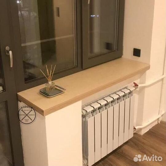 Деревянный подоконник. Экран для батареи