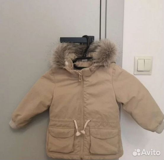 Куртка парка для девочки 86